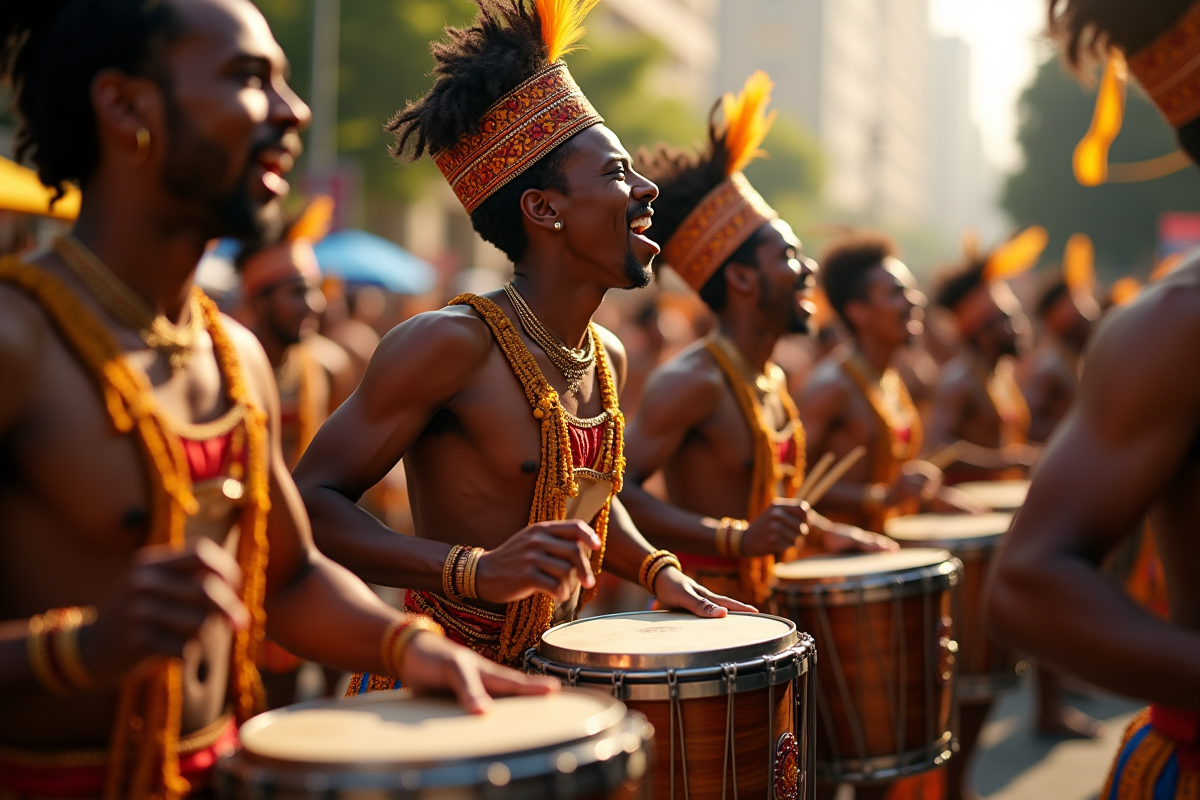 Musiciens de samba lors d